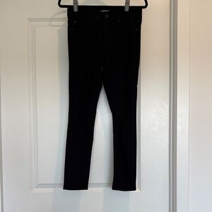 Express Women's Ripped Black Skinny Jeans